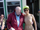 old man with naked lady